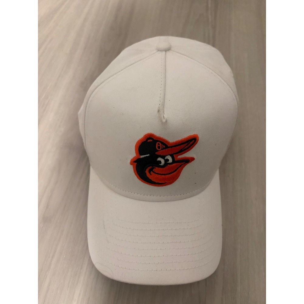 New Era 9FORTY Baltimore Orioles MLB Snapback Hat White Cartoon Bird Cap One Siz